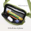 imageODODOS Unisex Mini Belt Bag with Adjustable Strap Small Fanny Pack for Workout Running Traveling Hiking IvoryOlive