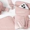imageODODOS Unisex Mini Belt Bag with Adjustable Strap Small Fanny Pack for Workout Running Traveling Hiking IvoryPeach
