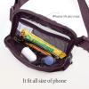 imageODODOS Unisex Mini Belt Bag with Adjustable Strap Small Fanny Pack for Workout Running Traveling Hiking IvoryPlum