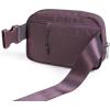 imageODODOS Unisex Mini Belt Bag with Adjustable Strap Small Fanny Pack for Workout Running Traveling Hiking IvoryPlum