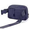imageODODOS Unisex Mini Belt Bag with Adjustable Strap Small Fanny Pack for Workout Running Traveling Hiking IvoryPurple Reign