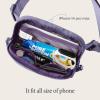 imageODODOS Unisex Mini Belt Bag with Adjustable Strap Small Fanny Pack for Workout Running Traveling Hiking IvoryUltra Violet