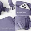imageODODOS Unisex Mini Belt Bag with Adjustable Strap Small Fanny Pack for Workout Running Traveling Hiking IvoryUltra Violet
