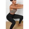 imageODODOS Womens Cross Waist Yoga Leggings with Inner Pocket 23quot25quot28quot Gathered Crossover Workout Yoga PantsCamo Black