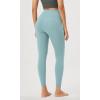 imageODODOS Womens Cross Waist Yoga Leggings with Inner Pocket 23quot25quot28quot Gathered Crossover Workout Yoga PantsChambray