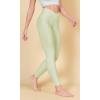 imageODODOS Womens Cross Waist Yoga Leggings with Inner Pocket 23quot25quot28quot Gathered Crossover Workout Yoga PantsChevron Lime