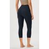 imageODODOS Womens Cross Waist Yoga Leggings with Inner Pocket 23quot25quot28quot Gathered Crossover Workout Yoga PantsDeep Navy