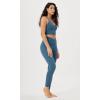 imageODODOS Womens Cross Waist Yoga Leggings with Inner Pocket 23quot25quot28quot Gathered Crossover Workout Yoga PantsInk Blue