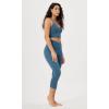 imageODODOS Womens Cross Waist Yoga Leggings with Inner Pocket 23quot25quot28quot Gathered Crossover Workout Yoga PantsInk Blue
