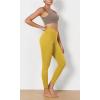 imageODODOS Womens Cross Waist Yoga Leggings with Inner Pocket 23quot25quot28quot Gathered Crossover Workout Yoga PantsMango Mint