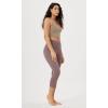 imageODODOS Womens Cross Waist Yoga Leggings with Inner Pocket 23quot25quot28quot Gathered Crossover Workout Yoga PantsPurple Taupe