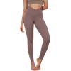 imageODODOS Womens Cross Waist Yoga Leggings with Inner Pocket 23quot25quot28quot Gathered Crossover Workout Yoga PantsPurple Taupe