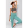 imageODODOS Womens Cross Waist Yoga Leggings with Inner Pocket 23quot25quot28quot Gathered Crossover Workout Yoga PantsTeal
