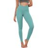imageODODOS Womens Cross Waist Yoga Leggings with Inner Pocket 23quot25quot28quot Gathered Crossover Workout Yoga PantsTeal