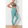 imageODODOS Womens Cross Waist Yoga Leggings with Inner Pocket 23quot25quot28quot Gathered Crossover Workout Yoga PantsTeal