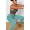 imageODODOS Womens Cross Waist Yoga Leggings with Inner Pocket 23quot25quot28quot Gathered Crossover Workout Yoga PantsTeal
