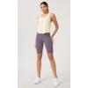 imageODODOS Womens Tummy Control Yoga Shorts 20 with Pockets High Waist Athletic Workout Shorts5quot  8quot  10quot InseamAsh Violet