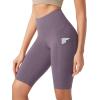 imageODODOS Womens Tummy Control Yoga Shorts 20 with Pockets High Waist Athletic Workout Shorts5quot  8quot  10quot InseamAsh Violet
