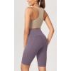 imageODODOS Womens Tummy Control Yoga Shorts 20 with Pockets High Waist Athletic Workout Shorts5quot  8quot  10quot InseamAsh Violet