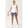 imageODODOS Womens Tummy Control Yoga Shorts 20 with Pockets High Waist Athletic Workout Shorts5quot  8quot  10quot InseamAsh Violet