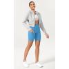 imageODODOS Womens Tummy Control Yoga Shorts 20 with Pockets High Waist Athletic Workout Shorts5quot  8quot  10quot InseamAzure