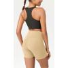 imageODODOS Womens Tummy Control Yoga Shorts 20 with Pockets High Waist Athletic Workout Shorts5quot  8quot  10quot InseamBeige