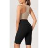 imageODODOS Womens Tummy Control Yoga Shorts 20 with Pockets High Waist Athletic Workout Shorts5quot  8quot  10quot InseamBlack
