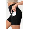 imageODODOS Womens Tummy Control Yoga Shorts 20 with Pockets High Waist Athletic Workout Shorts5quot  8quot  10quot InseamBlack