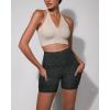 imageODODOS Womens Tummy Control Yoga Shorts 20 with Pockets High Waist Athletic Workout Shorts5quot  8quot  10quot InseamBlack Dot
