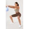 imageODODOS Womens Tummy Control Yoga Shorts 20 with Pockets High Waist Athletic Workout Shorts5quot  8quot  10quot InseamBrunette
