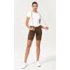 imageODODOS Womens Tummy Control Yoga Shorts 20 with Pockets High Waist Athletic Workout Shorts5quot  8quot  10quot InseamBrunette