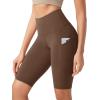 imageODODOS Womens Tummy Control Yoga Shorts 20 with Pockets High Waist Athletic Workout Shorts5quot  8quot  10quot InseamBrunette