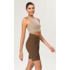 imageODODOS Womens Tummy Control Yoga Shorts 20 with Pockets High Waist Athletic Workout Shorts5quot  8quot  10quot InseamBrunette