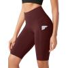 imageODODOS Womens Tummy Control Yoga Shorts 20 with Pockets High Waist Athletic Workout Shorts5quot  8quot  10quot InseamBurgundy