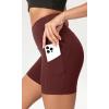 imageODODOS Womens Tummy Control Yoga Shorts 20 with Pockets High Waist Athletic Workout Shorts5quot  8quot  10quot InseamBurgundy