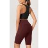 imageODODOS Womens Tummy Control Yoga Shorts 20 with Pockets High Waist Athletic Workout Shorts5quot  8quot  10quot InseamBurgundy