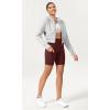 imageODODOS Womens Tummy Control Yoga Shorts 20 with Pockets High Waist Athletic Workout Shorts5quot  8quot  10quot InseamBurgundy