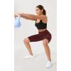 imageODODOS Womens Tummy Control Yoga Shorts 20 with Pockets High Waist Athletic Workout Shorts5quot  8quot  10quot InseamBurgundy