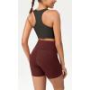 imageODODOS Womens Tummy Control Yoga Shorts 20 with Pockets High Waist Athletic Workout Shorts5quot  8quot  10quot InseamBurgundy