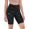 imageODODOS Womens Tummy Control Yoga Shorts 20 with Pockets High Waist Athletic Workout Shorts5quot  8quot  10quot InseamCamo Dark Gray