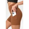 imageODODOS Womens Tummy Control Yoga Shorts 20 with Pockets High Waist Athletic Workout Shorts5quot  8quot  10quot InseamCaramel