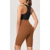 imageODODOS Womens Tummy Control Yoga Shorts 20 with Pockets High Waist Athletic Workout Shorts5quot  8quot  10quot InseamCaramel