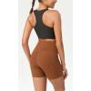 imageODODOS Womens Tummy Control Yoga Shorts 20 with Pockets High Waist Athletic Workout Shorts5quot  8quot  10quot InseamCaramel