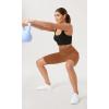 imageODODOS Womens Tummy Control Yoga Shorts 20 with Pockets High Waist Athletic Workout Shorts5quot  8quot  10quot InseamCaramel