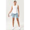 imageODODOS Womens Tummy Control Yoga Shorts 20 with Pockets High Waist Athletic Workout Shorts5quot  8quot  10quot InseamChambray