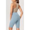 imageODODOS Womens Tummy Control Yoga Shorts 20 with Pockets High Waist Athletic Workout Shorts5quot  8quot  10quot InseamChambray