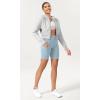 imageODODOS Womens Tummy Control Yoga Shorts 20 with Pockets High Waist Athletic Workout Shorts5quot  8quot  10quot InseamChambray