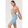 imageODODOS Womens Tummy Control Yoga Shorts 20 with Pockets High Waist Athletic Workout Shorts5quot  8quot  10quot InseamChambray