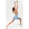 imageODODOS Womens Tummy Control Yoga Shorts 20 with Pockets High Waist Athletic Workout Shorts5quot  8quot  10quot InseamChambray