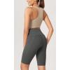 imageODODOS Womens Tummy Control Yoga Shorts 20 with Pockets High Waist Athletic Workout Shorts5quot  8quot  10quot InseamCharcoal